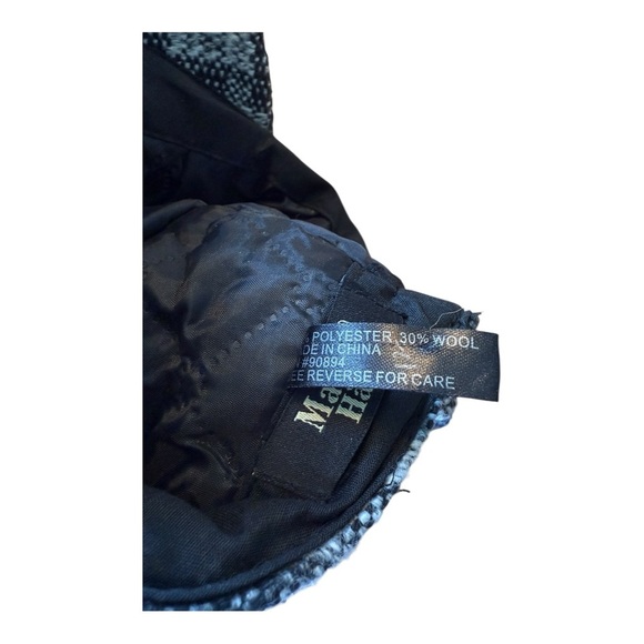 Magid Newsboy Cap Mod Style Hat Black/Gray Vintage Chic Style OSFM - Picture 6 of 8